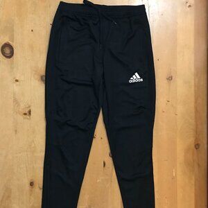 Adidas Climacool Men’s Pants – Half Stripe- Black‑on‑Black, Ankle Zip - Size M
